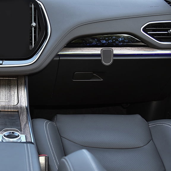 FENGGUIQU Black Car Glovebox Hook for Bags and Purses, Multifunctional Vehicle Storage Organizer Hanger