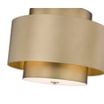 thumbnail image 4 of Z-Lite 739P24 Harlech 3 Light 25" Wide Drum Chandelier - Bronze / Rubbed Brass, 4 of 7