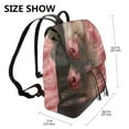 thumbnail image 2 of Disketp Haired White Horse Mochila de Cuero para Mujer, Bolso de Espalda Antirrobo con Estilo para Viaje, Trabajo y Uso Diario, 2 of 4