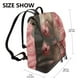 thumbnail image 2 of Disketp Haired White Horse Mochila de Cuero para Mujer, Bolso de Espalda Antirrobo con Estilo para Viaje, Trabajo y Uso Diario, 2 of 4