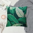 thumbnail image 2 of Fenyluxe  Banana Leaves Pillow Covers Tropical Palm Leaves Cushion Covers Square Decorative Pillowcases for Sofa,Couch,Bed,Patio 18x18in, 2 of 5
