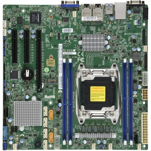 Supermicro X10SRM-TF Micro ATX Server Motherboard - Single socket R3 (LGA 2011) - Intel C612 Chipset