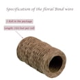 thumbnail image 2 of 1Roll Floral Vine Bind Wire,164FT Portable Bind Wire Twine for Wreath,QZS Brown Floral Wrapping Supplies for Art Craft Projects,, 2 of 6