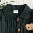 thumbnail image 3 of Nwiuh Toddler Baby Boys Clothes Summer Outfits Polo Shorts Set 2Pcs Boys Clothing Sets 12 Month-5T Dark Green for Size 12-18 Months, 3 of 6