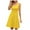 Yellow, variant on Women's Summer Sleeveless Scoop Neck Swing Tank Dress - Casual Beach/Party - S-XL Sizes