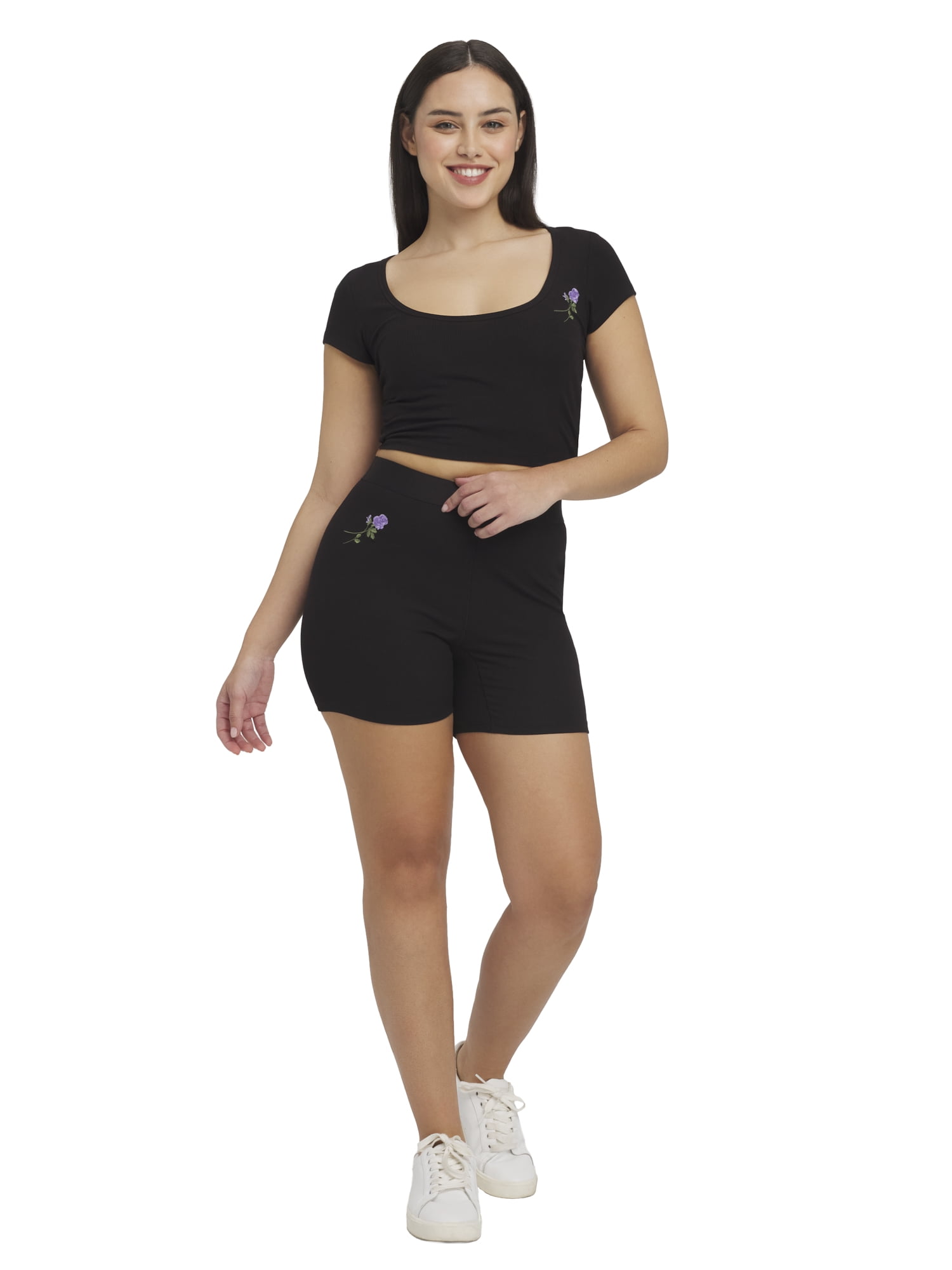 Mills by Millie Bobby Brown Women's Embroidery Bike Short, Sizes XXS-XXL