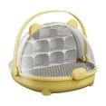 thumbnail image 1 of Caja de reproducción de s de seda Mango de transporte de lombriz de seda Mini Pet Caja de reproducción Amarillo, 1 of 8