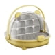 thumbnail image 1 of Caja de cría de gusanos de seda con asa de transporte transpirable, caja de alimentación para reptiles y animales pequeños. Amarillo, 1 of 9