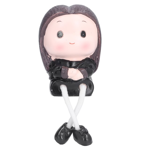 Estatuilla De Piernas Colgantes, Colores Brillantes, Estante Hecho A Mano, Material Premium Para Habitación Para Oficina Para Coche OTVIAP Dangling Legs Figurine