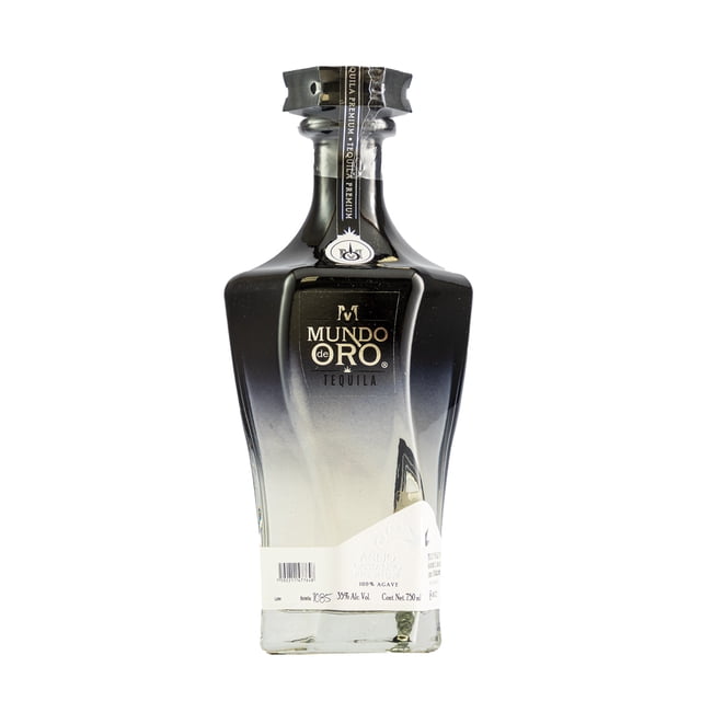 Tequila Artesanal Mundo de Oro Añejo Cristalino 750 ml