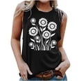 thumbnail image 1 of LSLJS Blouse Sans Manches Imprimée Mode Décontractée pour Femmes Col Rond Sexy Pull-Over Slim, Débardeurs pour Femmes, 1 of 4