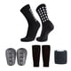 thumbnail image 5 of Calcetines de fútbol antideslizantes, prácticos, transpirables y fáciles de usar, almohadillas protectoras. Negro, 5 of 9