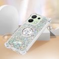 thumbnail image 5 of Funda para Xiaomi Redmi Note 13 4G con Brillo Líquido Flotante, Purpurina, Parachoques y Anillo Giratorio Soporte, 5 of 5