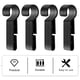 thumbnail image 2 of 8PCS HARDHAT FARDLAMP CLIPS ARTÍCULTOS ANTERIOR HECHO DE LA LUZ DE LUZ CLIPS PLÁSTICO HARDHAT Ganchos, 2 of 6