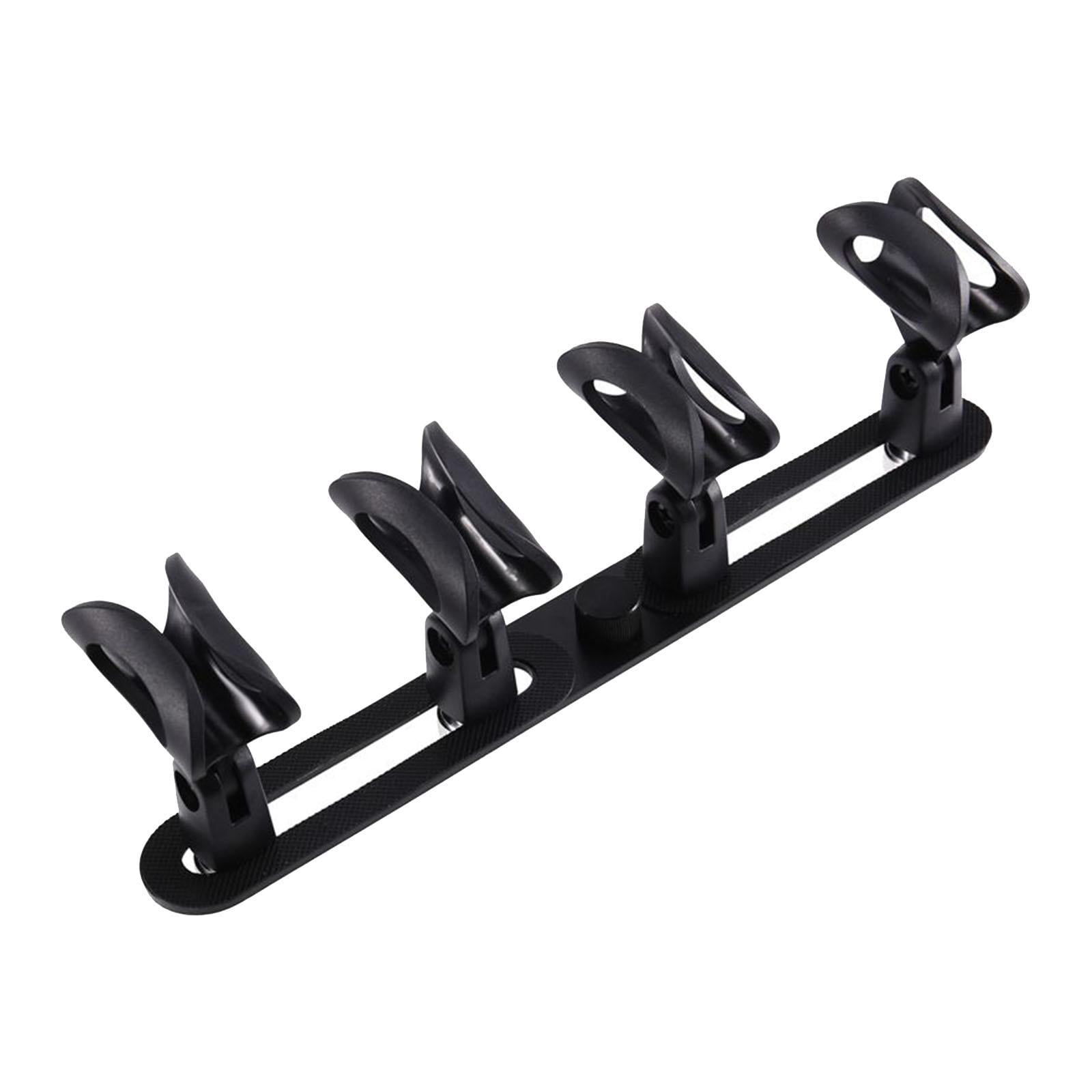 LeeQinersw Stereo Array Spacing Bar Microphone Holder Microphone Stand for Speech Choir 4 Clips