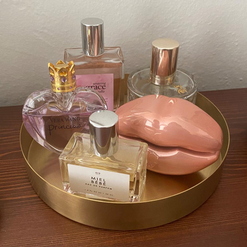 Stainless Steel Gold Round Tray Food Tray Kitchenware Serving Trays Storage Tool Matte Brass Finish Gold Modern Style Round Brass Tray 1pc Walmart Com Walmart Com