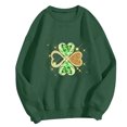 thumbnail image 4 of xixinqiwan Women St Patrick's Day Sweatshirt,Women Shamrock Long Sleeve Irish Festival Holiday Tee Causal Pullover Top, 4 of 6