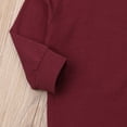 thumbnail image 4 of Newborn Baby Clothes Set Long Sleeve Solid Color Pajamas Set Cotton Outfit Nightwear, 4 of 8