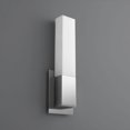 thumbnail image 2 of 15.75 Inch 11.9W 120V 1 Led Wall Sconce-Polished Nickel Finish-Matte White Shade Color Oxygen Lighting 3-519-20, 2 of 3