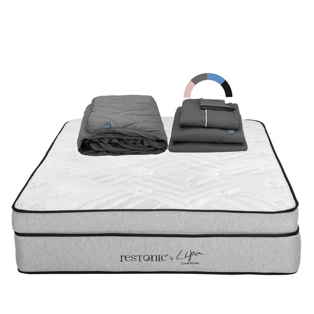 Colchón Queen Size Lipa Protector de Colchón Lux Sábanas Royal Restonic