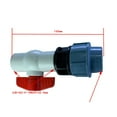 thumbnail image 4 of Line Tubo de Conector de acoplamiento de liberación rápida Adaptador de accesorios de junta 25 mm 2 vías Zulema adaptador de manguera, 4 of 4