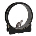 thumbnail image 2 of Uforic 43.3" Cat Treadmill, Exercise Running Wheel with Safety Lock, Cat Teaser for Indoor Cats, Black, 2 of 8