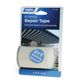 Camco 42613 White RV Awning Repair Tape - 3"W x 15'L