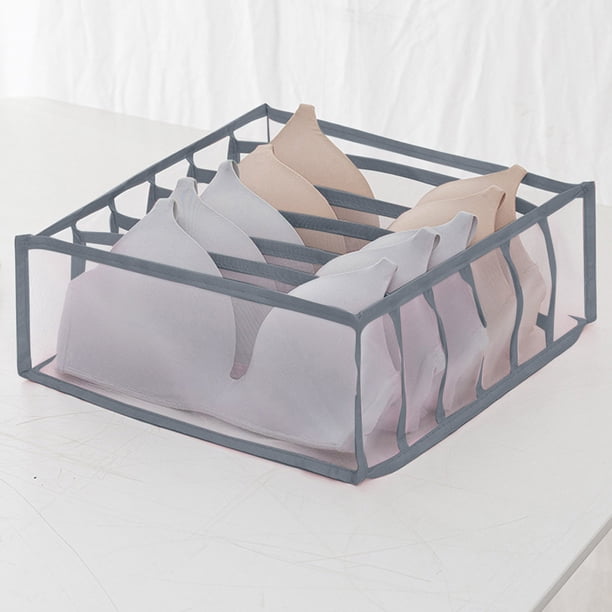 onlyliua Liquidación Caja de Almacenamiento de Ropa Interior de Malla Plegable para El Hogar, Calcita, Sujetadores y Bragas