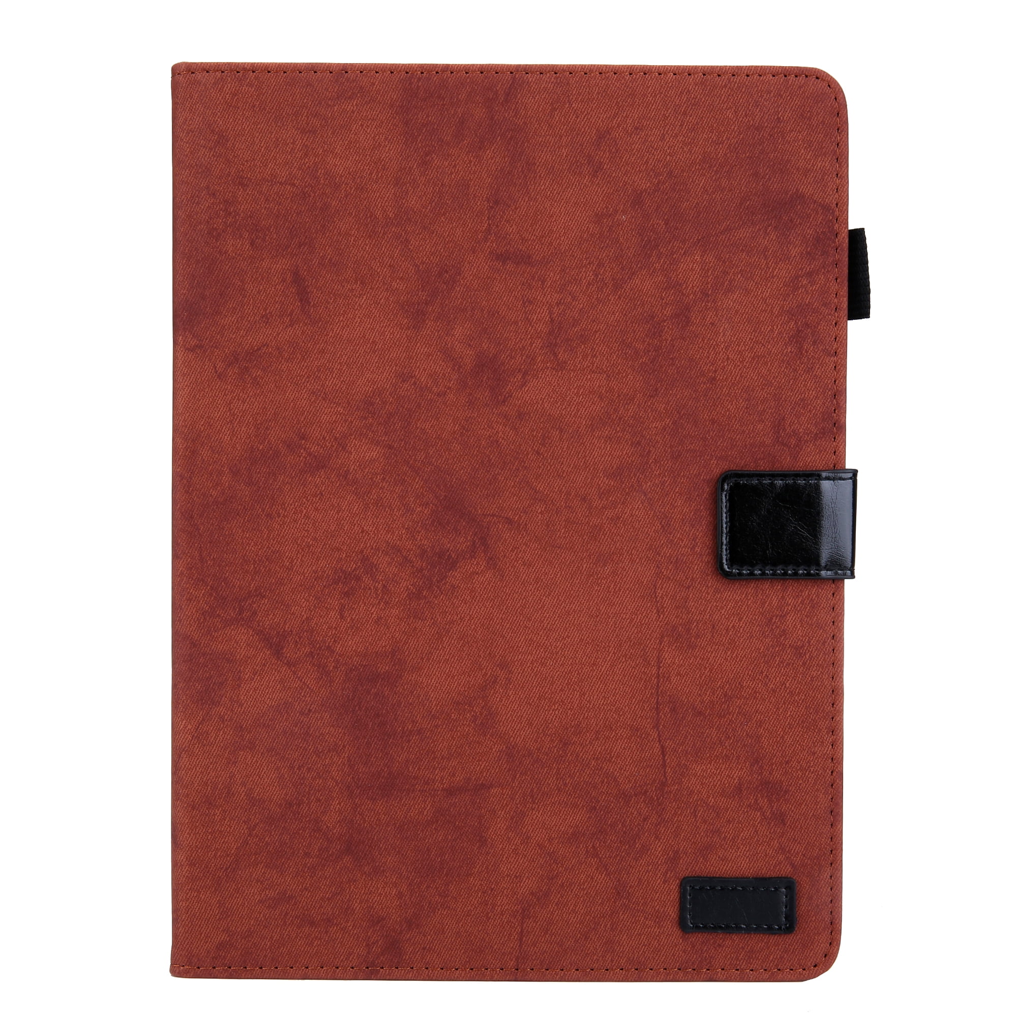 for iPad 10th Gen 10.9" (2022) Case, Retro Card Slot Cover with Pencil Holder, Multi-Angle Viewing Stand, Pocket Design, Folio Leather Case for Apple iPad 10th Gen 10.9" - Brown