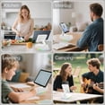 thumbnail image 6 of Induction Speaker, 5-in-1 Foldable Phone Holder, 1500mAh , Colorful LED Ambient Light, Tech Gadgets Gifts for Men Women, for Android Tablet,, 6 of 6