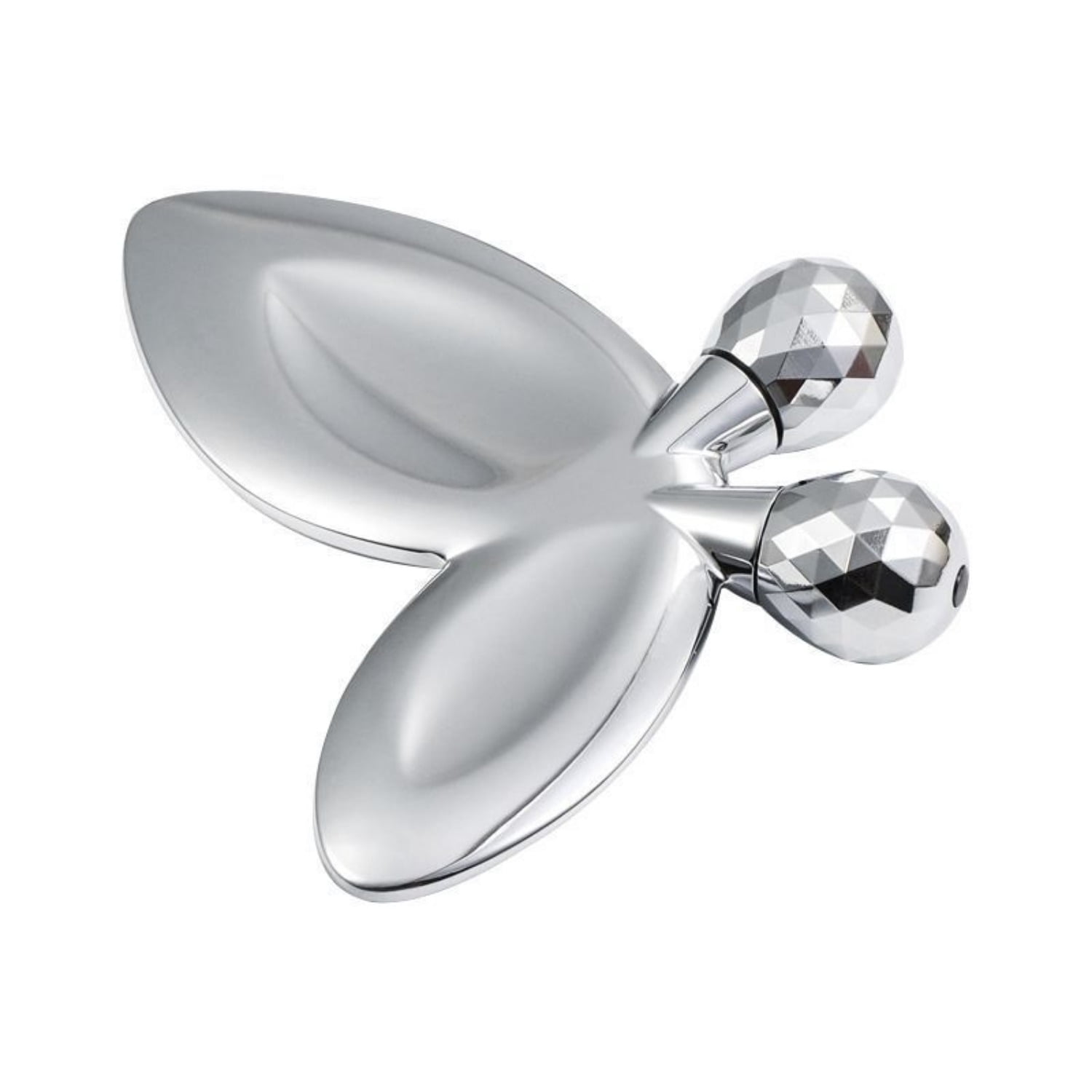 Metal Face Roller Massage Stick Butterfly Shaped Facial Scraping Tool for Skin Tightening and Face Slimming Use