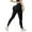 Black, variant on Ribbed Leggings for Women High Waisted Tummy Control Butt Lifting Leggings Stretch Soft Workout Yoga Pants