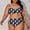 Navy, variant on Bikinis Set Product Category Expertly Crafted Women’s Swimsuit with Lace Up Design and Color Variants for Plus Size Swimwear