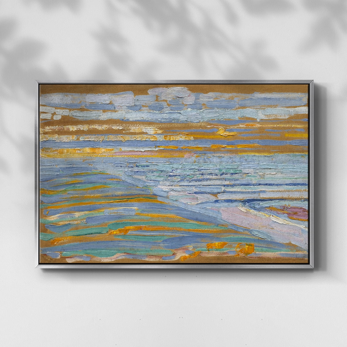 Vintage Landscape-CXIV By Wexford Home Framed in Silver Wood Gallery Wrapped Canvas 17 in. x 25 in.