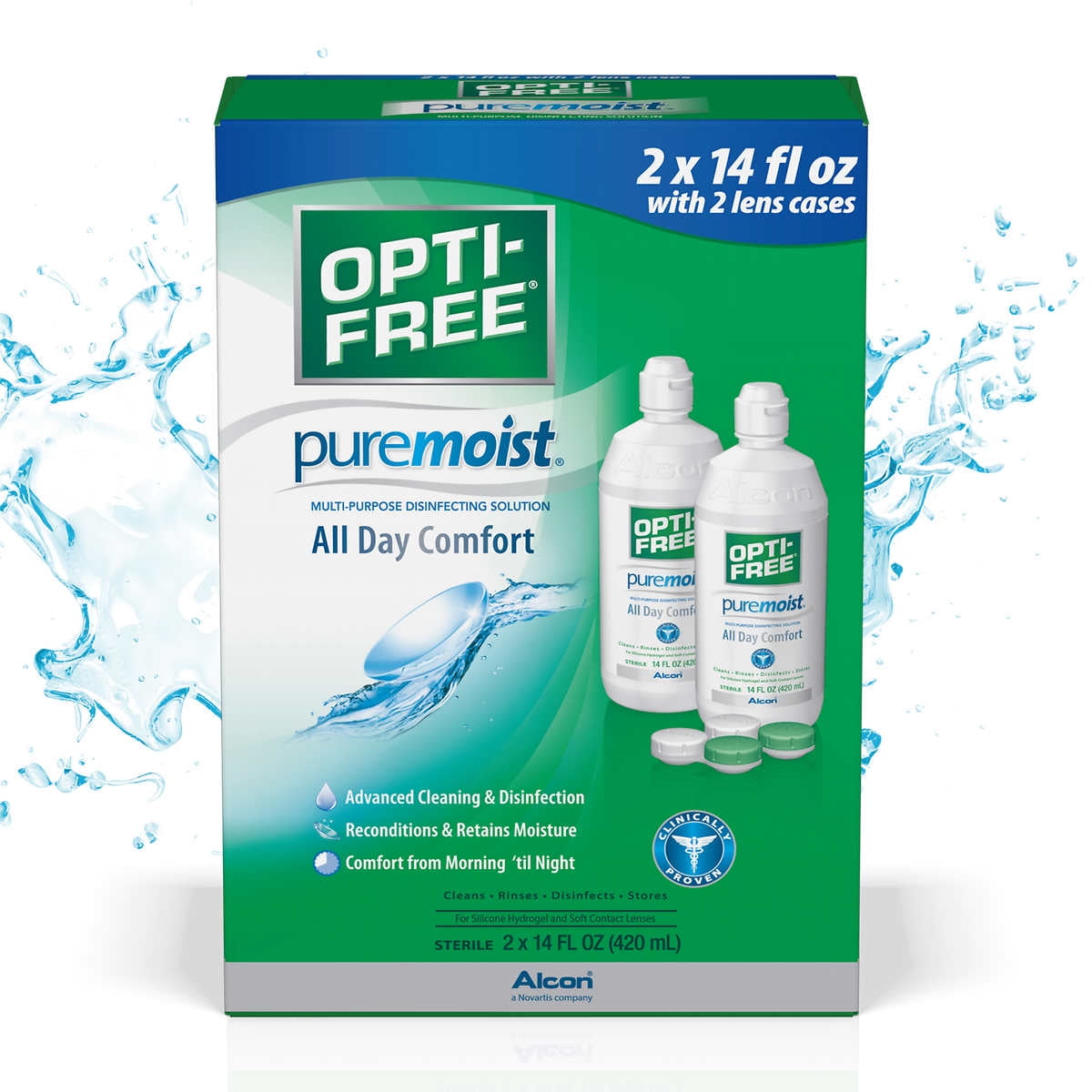 OPTIFREE PureMoist MultiPurpose Solution, 28 Ounces