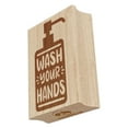 thumbnail image 1 of Wash Your Hands Soap Sanitizer Rectangle Rubber Stamp Stamping Scrapbooking Crafting - Small 1.7in, 1 of 7