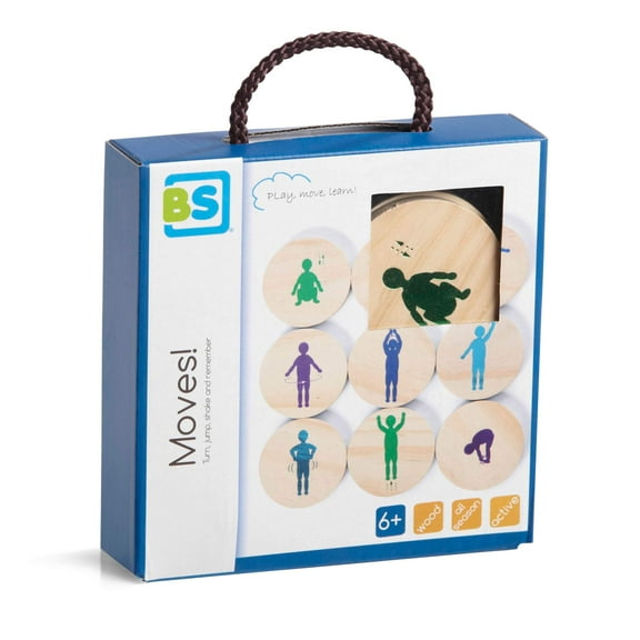 BuitenSpeel Toys GA264 Moves Active Game of Memory and Body Movements, Multicolor