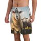 thumbnail image 2 of Balery Cute Prairie Sheep Herd Traje de Baño Estilo Hawaiano para Hombre, Shorts de Secado Rápido con Bolsillos-3X-Large, 2 of 6