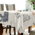 thumbnail image 5 of Yayeee Tablecloths 60" x 90" Rectangle Wrinkle Resistant Party Table Cover, Adorable Bunnies, 5 of 8