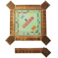 thumbnail image 2 of Custom Board Game Frame Personalized Game Board Organizer Compatible with Monopoly Board Game and Monopoly Game Pieces | Economic Themed Game Organizer | Complete Set | Red Oak, 2 of 7