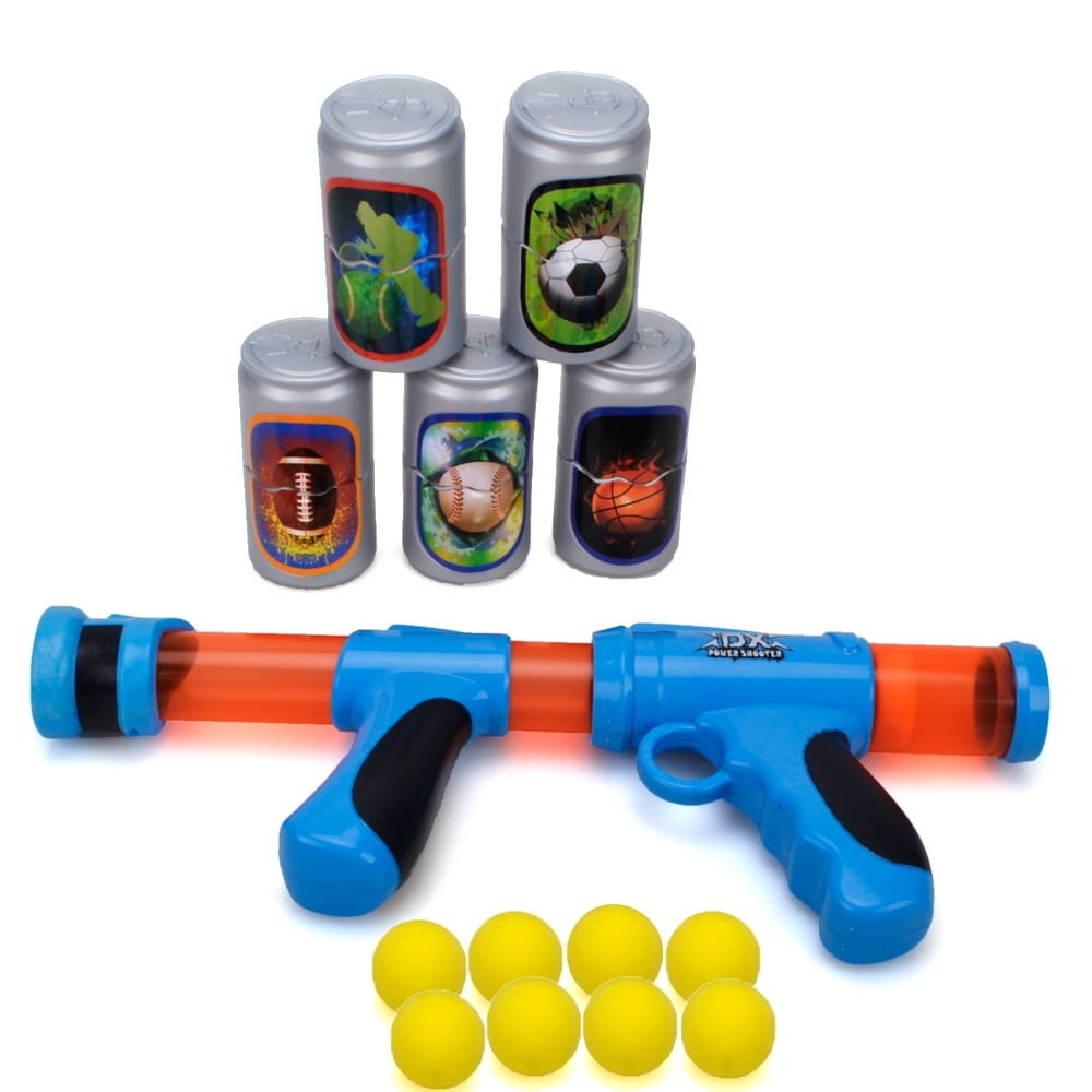 Popper Ball Shooter Gun Toy EVA Foam blasters Plastic Power Toys Gun