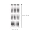 thumbnail image 2 of WEUVEB 2 Sheets Store Hours Sticker Adhesive Sticker Black Adjustable Time Divisions for Cafes, 2 of 8