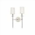 thumbnail image 3 of Hudson Valley Lighting Amherst Transitional 2 Light Wall Sconce Polished Nickel, 3 of 4