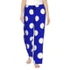 thumbnail image 1 of Balery Blue And White Polka Dot Pantalones de pijama para mujer, pijamas ultraligeros, pantalones de estar por casa-Large, 1 of 6