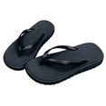thumbnail image 4 of Fengactive Womens Minimalist Platform Flip Flops Solid Tone Thick Sole Thong Sandals Summer Slippers, 4 of 6