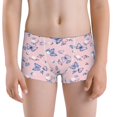thumbnail image 5 of Yiaed Butterfly Print Boys' Boxer Briefs Cotton Casual Stretch Comfort Boys Boxers - Kids Boxer Briefs Underwear for Boys (6-18)-Medium, 5 of 5