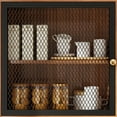 thumbnail image 2 of RichYa Kitchen Storage Pantry 57" Spacious Countertop Hutch with 3 Drawers 3 Cabinets Cup Holder & Power Strip,Buffet Bar Cabinet,Brown, 2 of 8