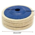 thumbnail image 5 of 100Mm 4Inch Wool Felt Buffing Wheel Polishing Disc Pad for Angle Grinder Tool, 5 of 8