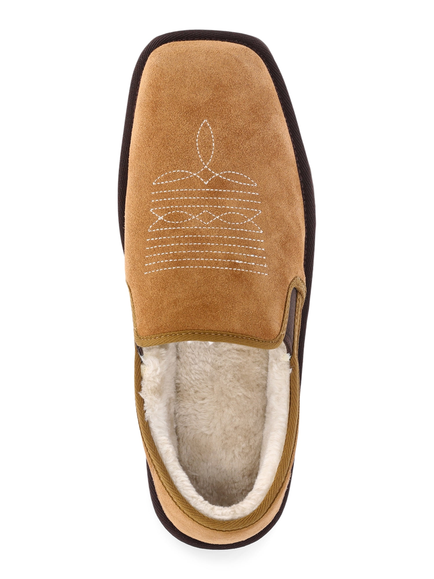 GEORGE MEN`S WESTERN SLIPPER GENUINE SUEDE