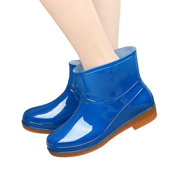 Willtoo Women Waterproof Rain Boots Work Ankle Boots Rubber Non-slip Garden Shoes